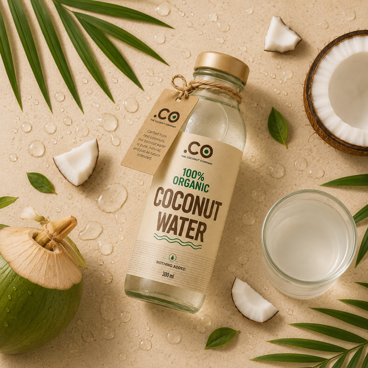 .CO Water product detail and packaging